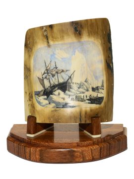 David Adams Scrimshaw - Whaler Crushed in Ice