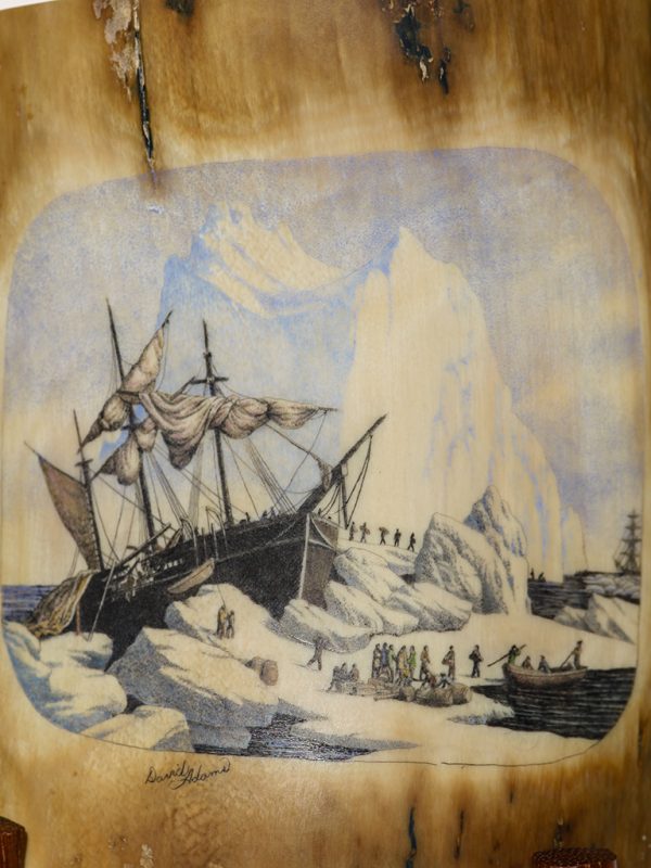 David Adams Scrimshaw - Whaler Crushed in Ice