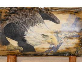 D. Adams Scrimshaw - Bald Eagle's Prey in Sight