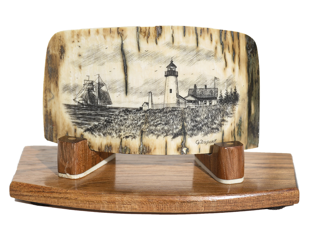 Gerry Dupont Scrimshaw - Serene Lighthouse Scene