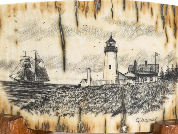 Gerry Dupont Scrimshaw - Serene Lighthouse Scene