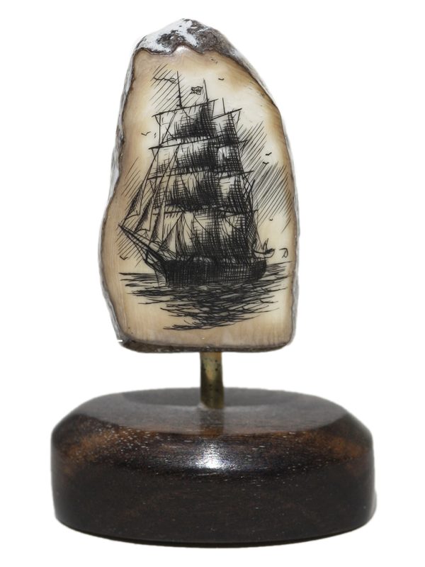 Gerry Dupont Scrimshaw - Clipper Returning Home