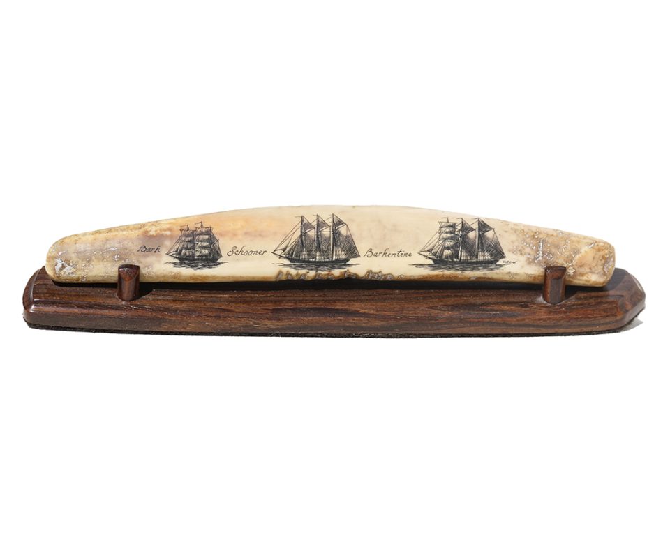 Gerry Dupont Scrimshaw - Bark Schooner Barkentine Portraits- Scrimshaw Collector