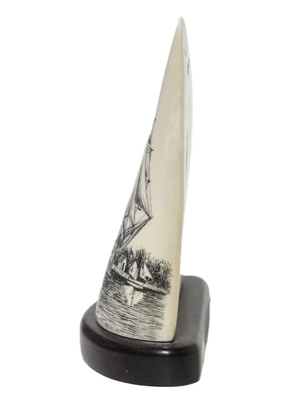 Salman Rashidi Scrimshaw - Whaler Charles W. Morgan