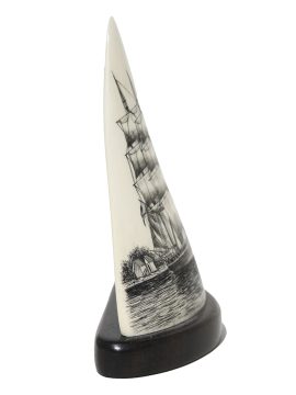 Salman Rashidi Scrimshaw - Whaler Charles W. Morgan