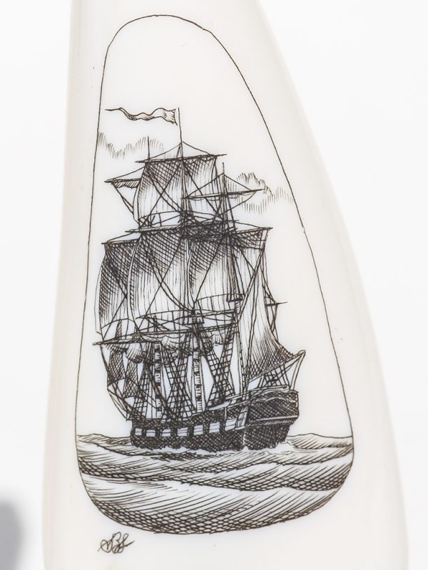 Steve Williams Scrimshaw - Clipper Two Views