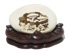 Unknown Carver - Ivory Egg Carving