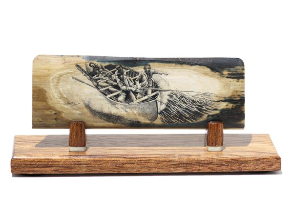 David Adams Scrimshaw - Dramatic Nantucket Sleigh Ride