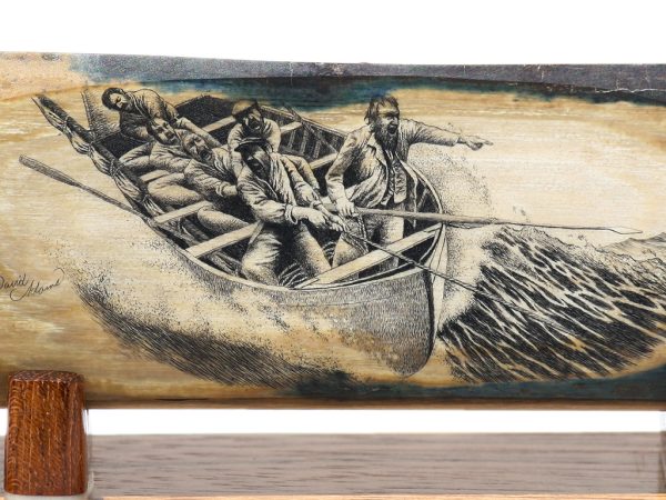 David Adams Scrimshaw - Dramatic Nantucket Sleigh Ride