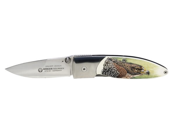 Matt Stothart Scrimshaw - Scrimshaw Hawk Knife