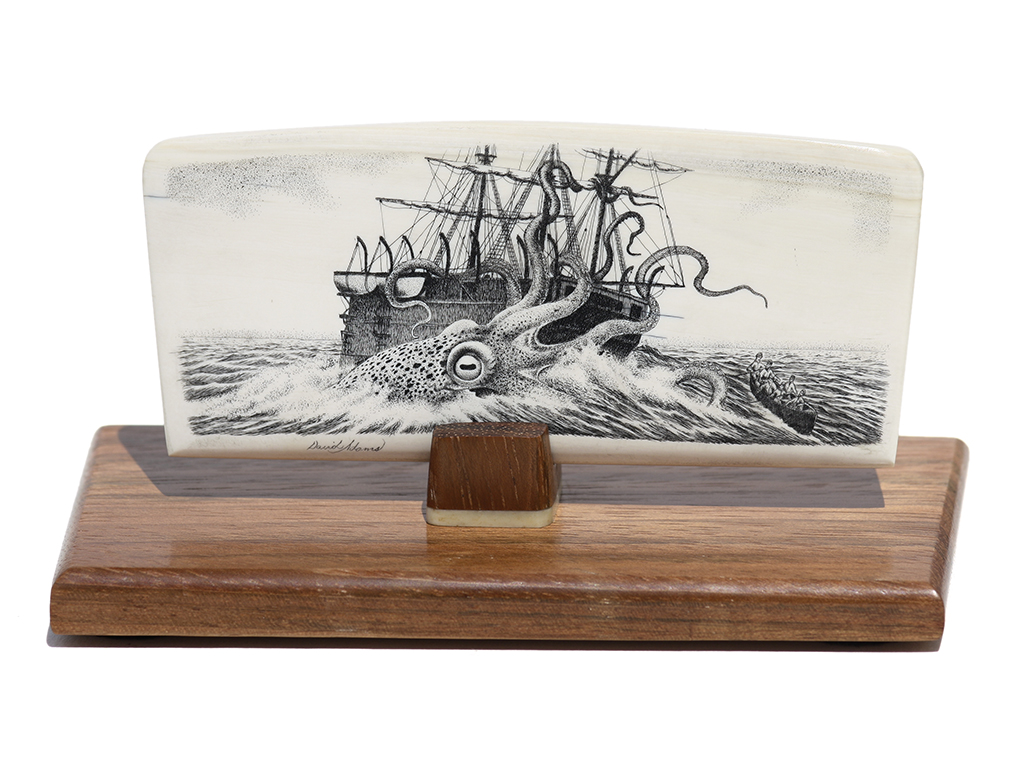 David Adams Scrimshaw - Giant Octopus Victory!