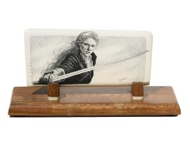 David Adams Scrimshaw - The Pirate Sabrina Armed