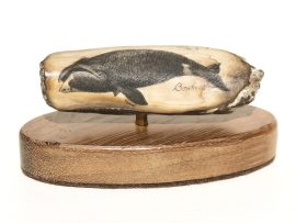 Gerry Dupont Scrimshaw - Bowhead Whale