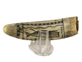 James Beckett Scrimshaw - Whaler 