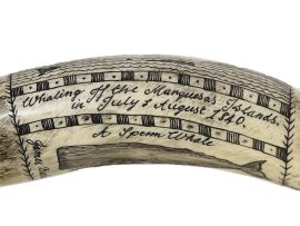 James Beckett Scrimshaw - Whaler 