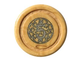 Unknown Maker - Antique Ivory Poker Chip