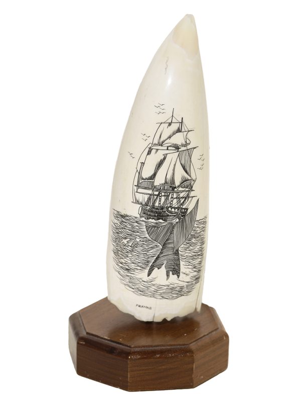 Francks Scrimshaw - Approaching Whaler