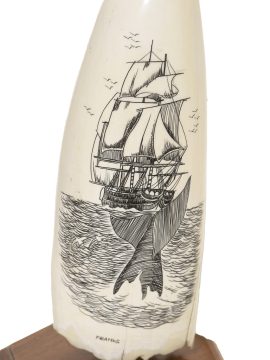 Francks Scrimshaw - Approaching Whaler